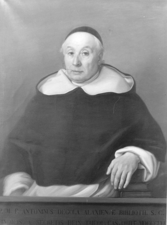 ritratto di padre Antonino Degola (dipinto) - ambito italiano (sec. XIX)